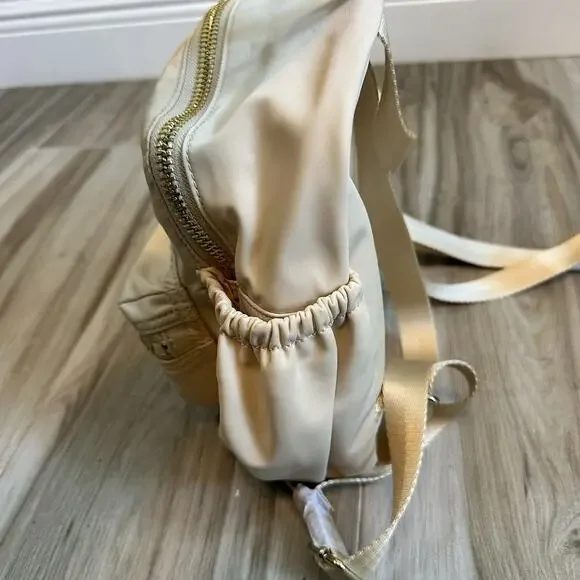 NWT Stoney Clover Micro ClassicBackpack Tan‎ Sand Monogrammed Double Zippers